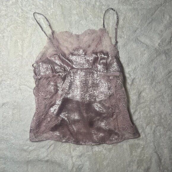 Intimately FP Lilac Velvet Lace Cami Tank Top – Women’s XS NWT - Picture 2 of 6